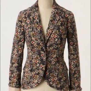 Flower Velvet Blazer